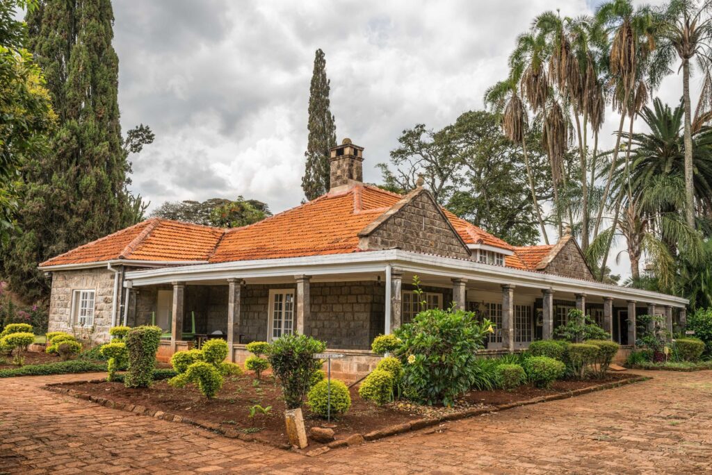 The colonial farmhouse seen on a Karen Blixen Museum tour in Nairobi