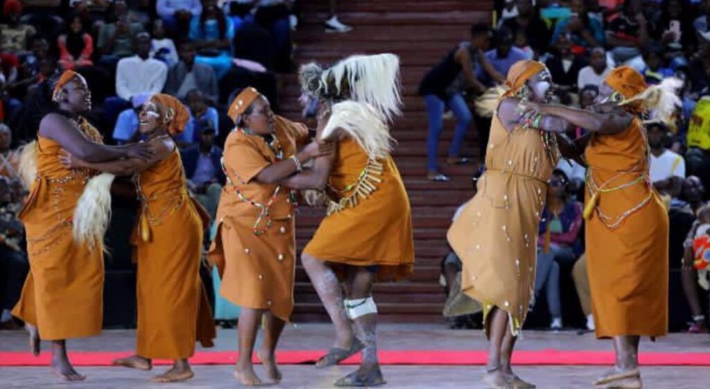 Traditional dancers performing at Bomas of Kenya in Langata